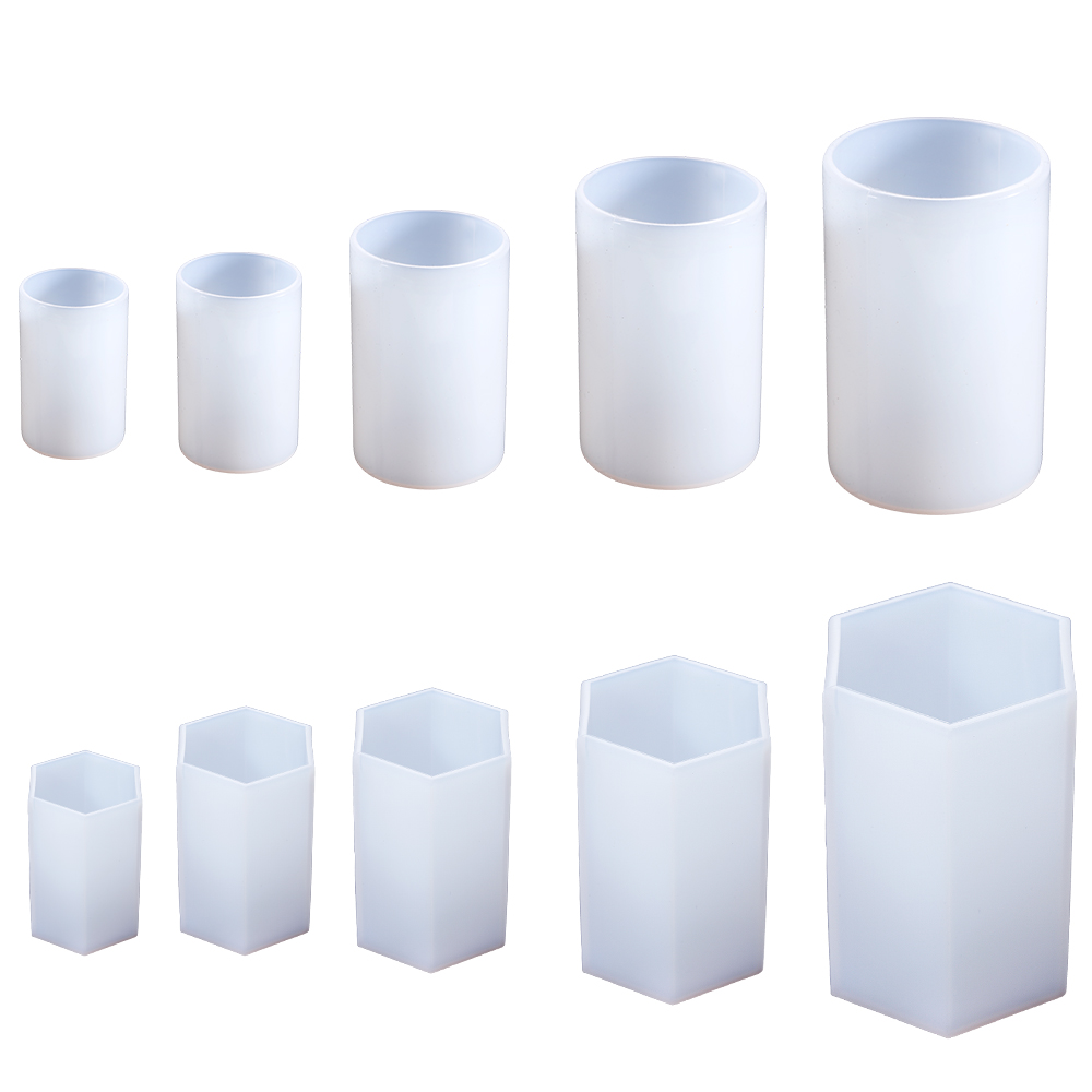 Art Craft Table - Cylinder formy silikonowe sześciokątne formy z