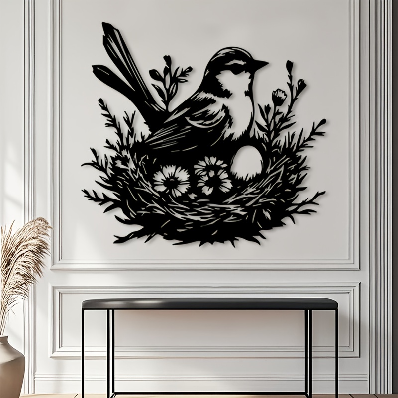 Art And Craft For Nursery - CIFBUY Metalowa Dekoracja Ścienna - Gniazdo