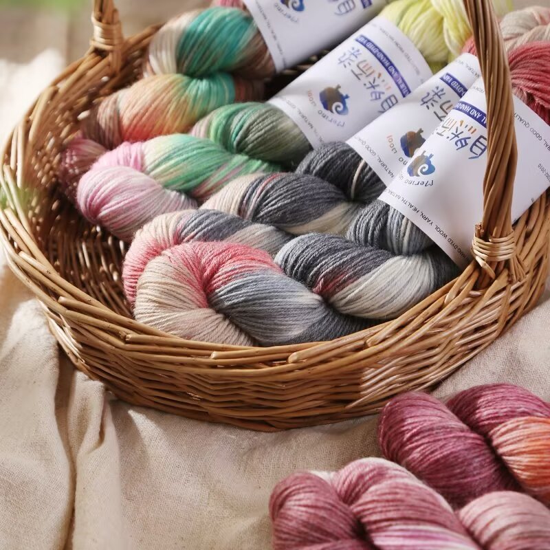 Art Craft 2 Year Olds - 100g Miękka, ręcznie barwiona włóczka w
