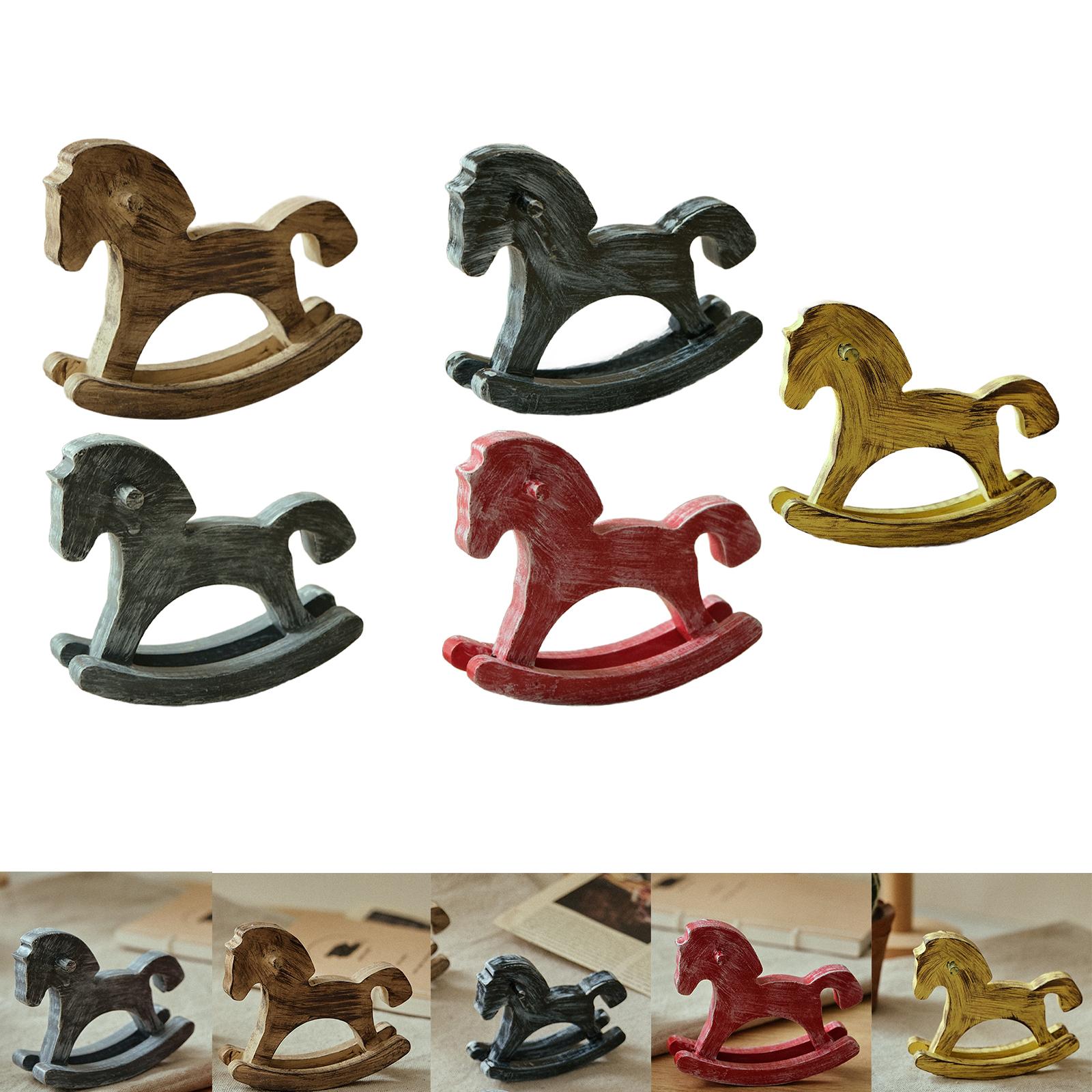 Art Craft Horse - Drewniany koń na biegunach, dekoracja domu,