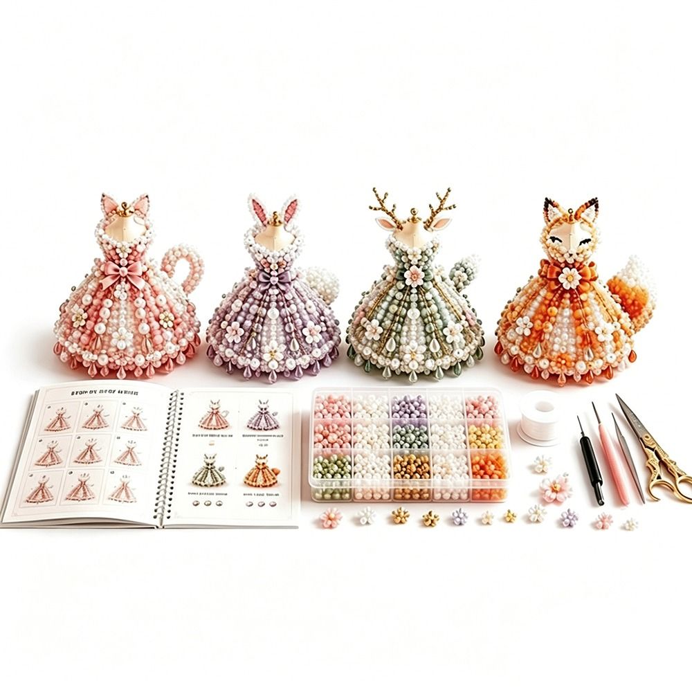 Art Craft And Design - Zestaw do tworzenia sukienki z drobnych