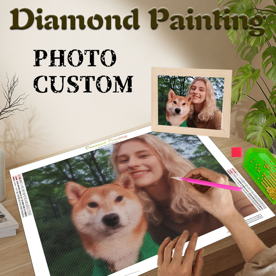 Unique Art Craft - Obraz diamentowy PhotoCustom, twórz sztukę ścienną,