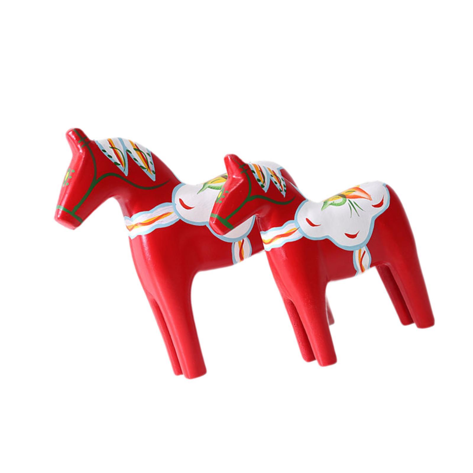 Art Craft Horse - 2 szt. Figurka Koń Dalaski Czerwona