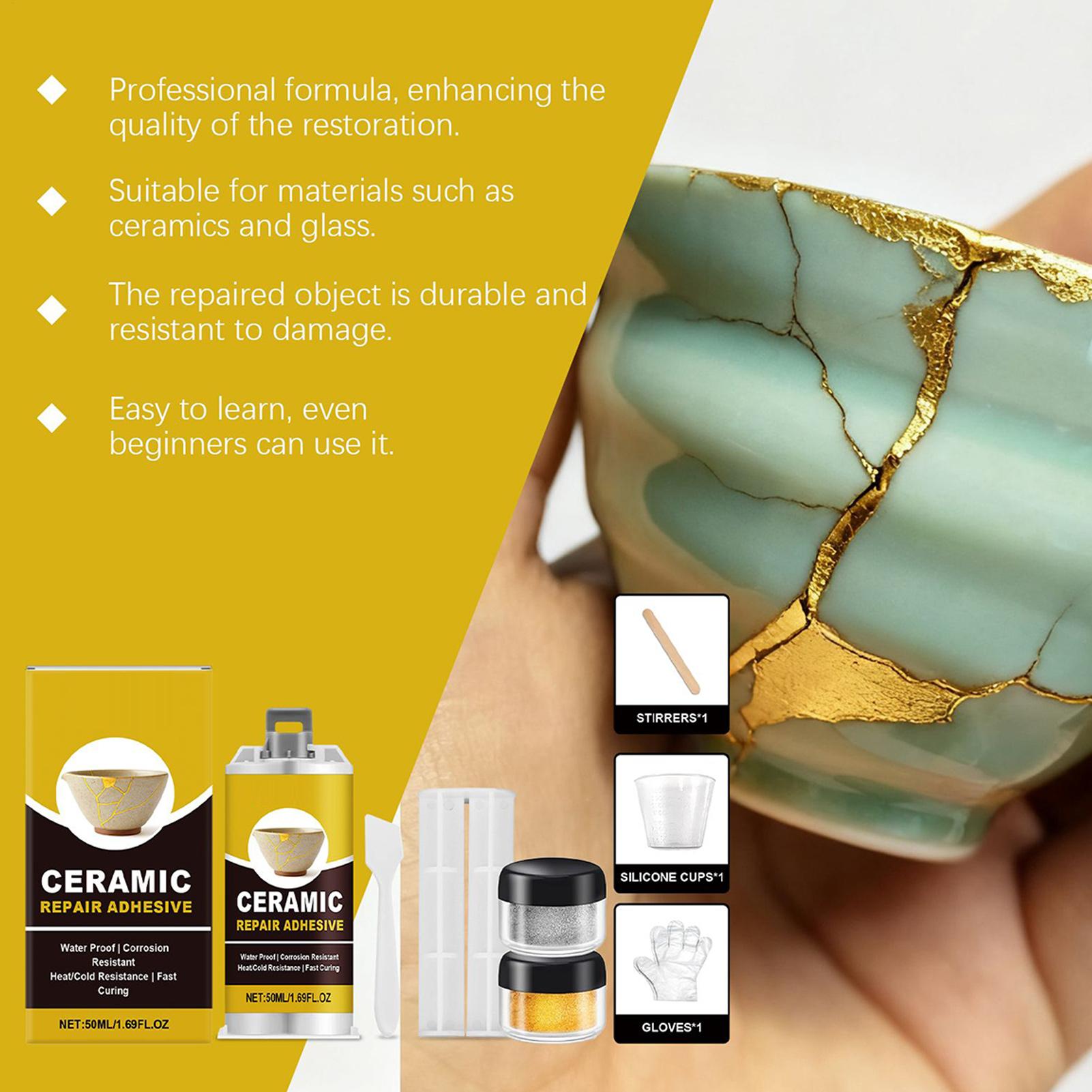 Złoty klej do ceramiki, szkła, – Art Craft Workshop recenzja i cena
