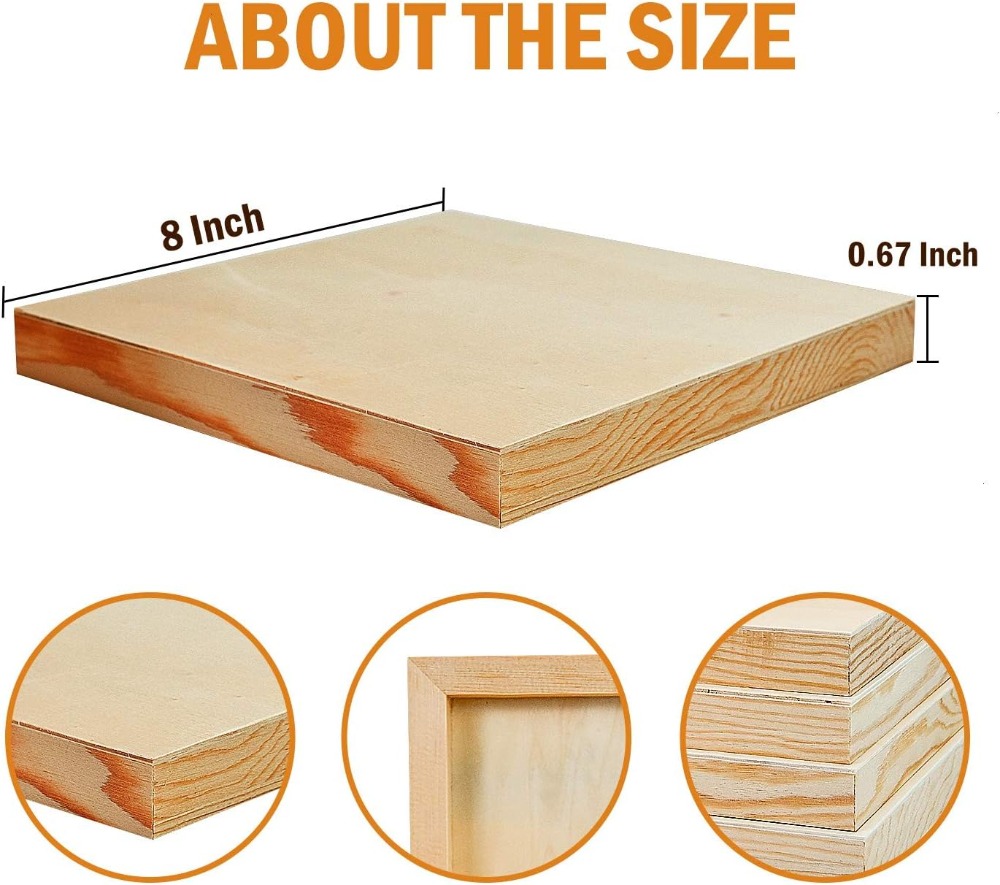 6 sztuk paneli drewnianych do  – Art Craft Board recenzja i cena