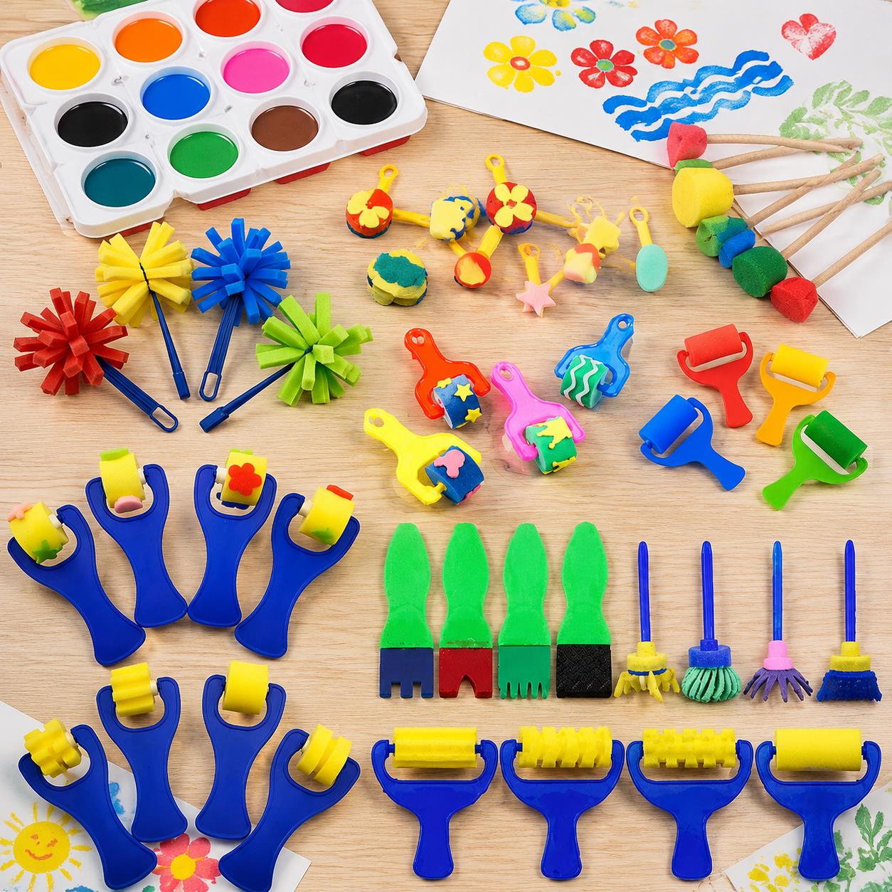 Zestaw gąbek i pędzli do malow – Art Craft Workshop recenzja i cena